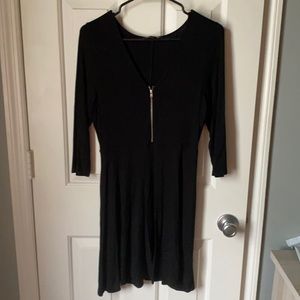 Black Mini Dress, 1/2 Sleeve